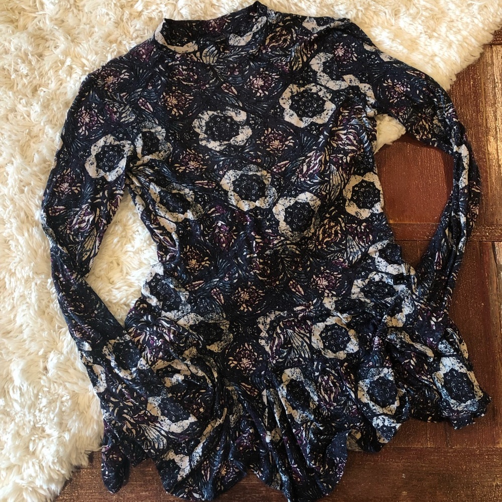 Free People | Annabelle Open Back Mock Neck Tunic - Picture 2 of 8